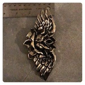 Rose Winged Belt Buckle